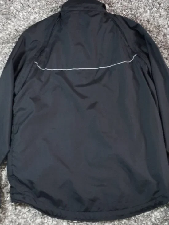 Mens STARTER Black Windbreaker Jacket Size S - Picture 6 of 7